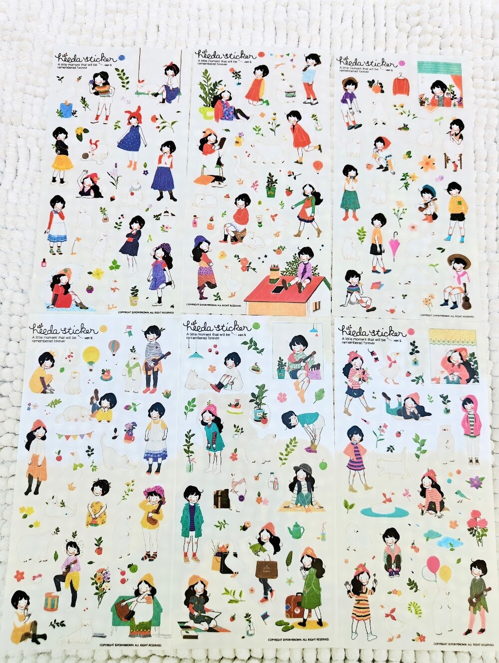 40 Pc JAPANESE JOURNALING STICKER SHEETS - Picture 10 of 12